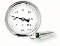 Термометр накладной с пружиной 1/4" (0-120 градусов) TIM (60/1)