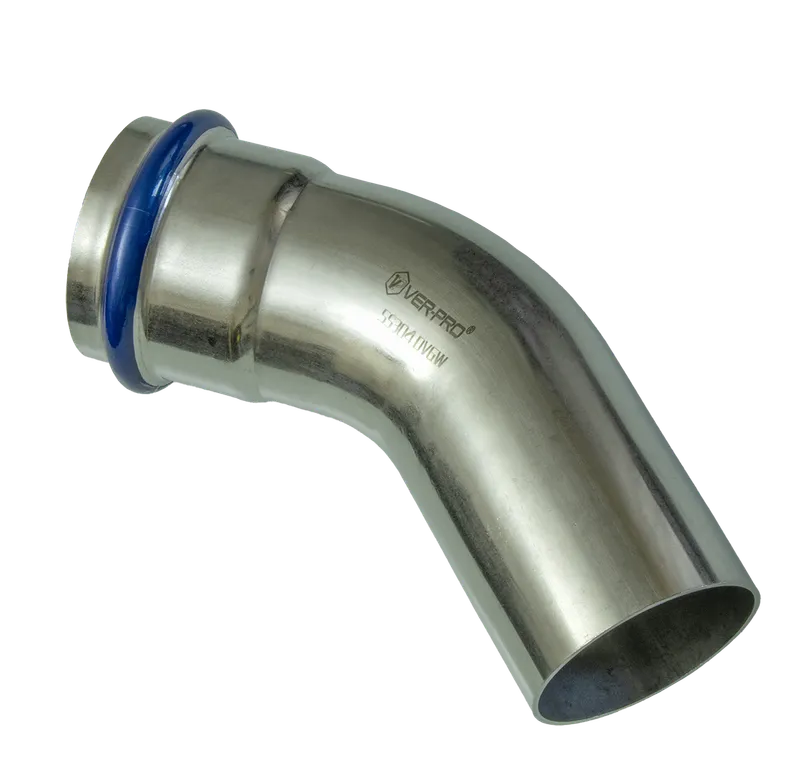 НЕРЖ Уголок 45° вн/нар. 76.1а*76.1 "VER-PRO" (10/1шт)