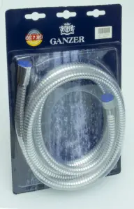 10200 Шланг для душа 200см. GANZER прозрачный (50/1шт) Л/К