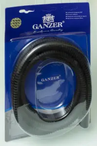 81200-C Шланг для выд. лейки 200см 3/8 нар. (ЧЕРНЫЙ) GANZER (50/1шт)