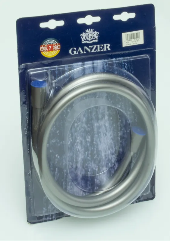 50150 Шланг для душа 150см. GANZER серебристый (50/1шт)