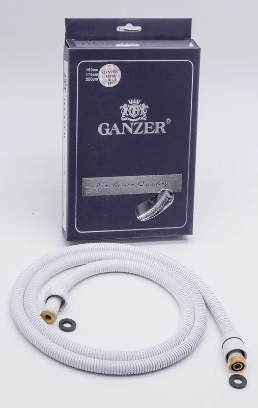 60100-F Шланг для биде 100см. (БЕЛЫЙ) GANZER (50/1шт)