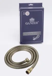 60175-D Шланг для душа 175см. (БРОНЗА) GANZER (50/1шт)