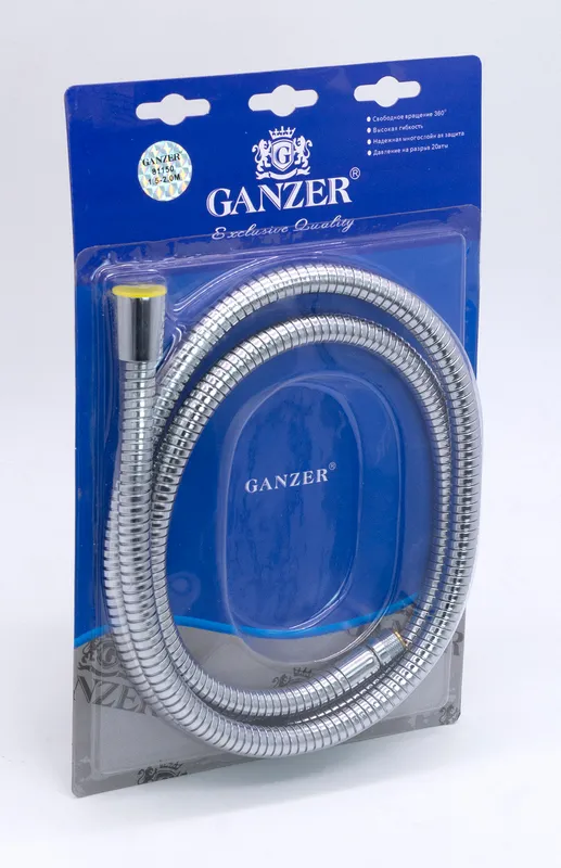 81150 Шланг для выд. лейки 150см 3/8 нар. GANZER (50/1шт) Л/К