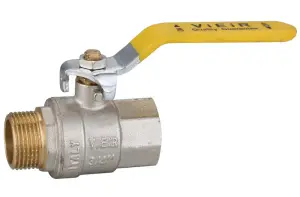 Газовый кран 1" Г/Ш (ручка) ViEiR (48/6шт)