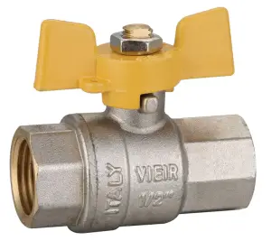 Газовый кран 3/4 Г/Г (бабочка) ViEiR (80/10шт)