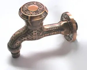 Кран с носиком ретро МЕДНЫЙ (короткий) ViEiR (50/1шт)