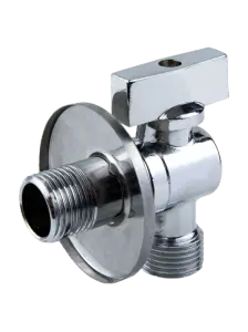 Кран угловой (ХРОМ) 1/2 х 3/4 GANZER (100/1шт)