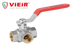 Кран шаровой трехходовой 1" ViEiR (36/6шт)