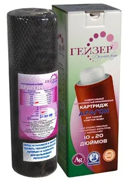 Картридж для фильтра АРАГОН-ЕЖ (6-8 л/мин) ГЕЙЗЕР (12/1шт)