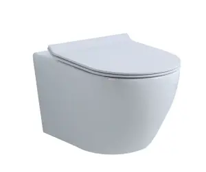 Унитаз подвесной, круглый (БЕЛЫЙ) GANZER