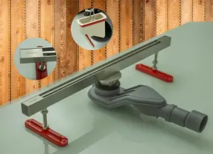 99150-G Трап щелевой 25х500мм (САТИН) GANZER (4/1шт)