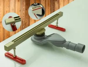 99150-S Трап щелевой 25х500мм (Мат. Золото) GANZER (4/1шт)
