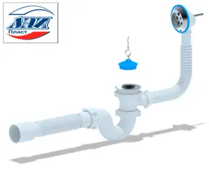 АНИ Е155 Сифон 1 1/2 для ванны с гофрой (30/1шт)