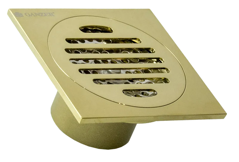 Трап прямой 10 х 10 (ЗОЛОТОЙ) GANZER (60/1шт)
