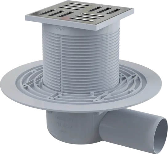 Трап сливной 105 х 105/50 (БОК) ALCAPLAST (20/1шт)