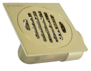Трап угловой 10 х 10 (ЗОЛОТОЙ) GANZER (60/1шт)