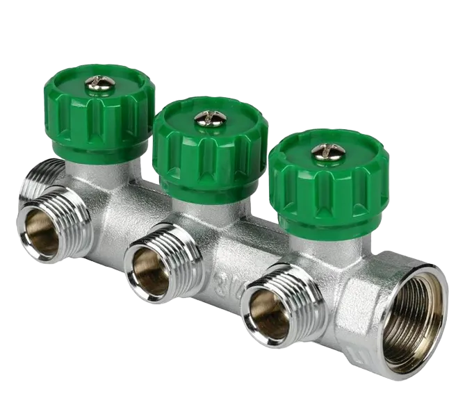 Коллектор Ф/Р 3/4 г/ш х 1/2 - 3 вых. (КОНУС) (25/1шт)
