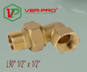 Угловая американка латун 1/2 г. х 1/2 ш. ViEiR (100/10шт)
