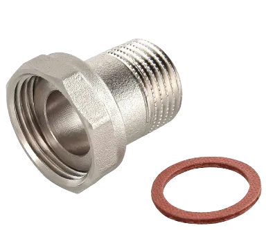 НИКЕЛЬ Полусгон с НАК. гайкой 3/4 х 1/2 ш. ViEiR (200/10шт)
