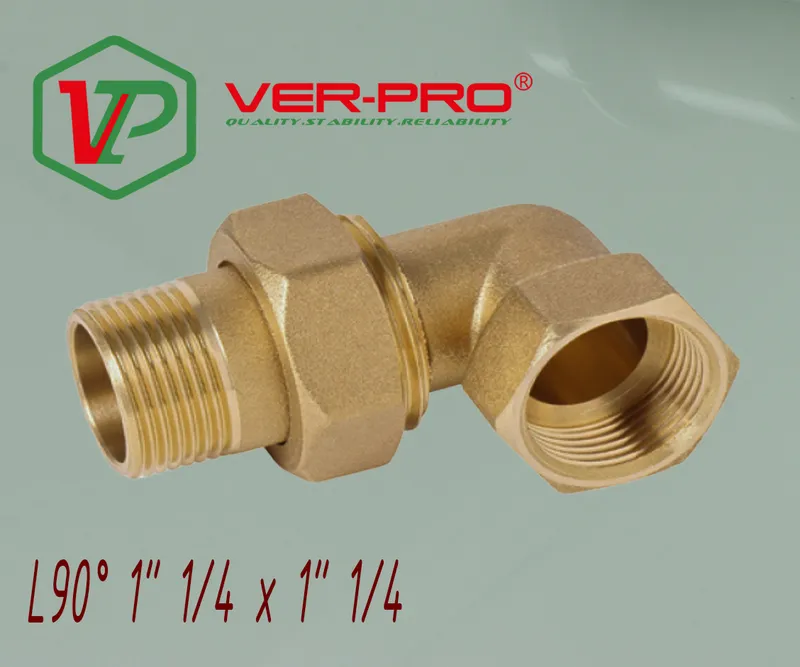 Угловая американка латун 1"1/4 г. х 1"1/4 ш. ViEiR (20/2шт)