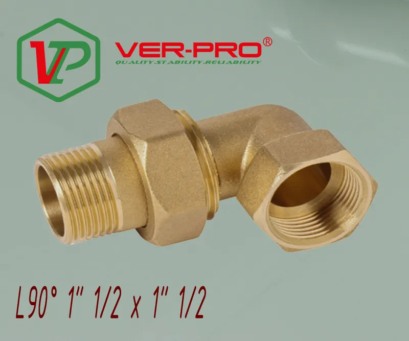 Угловая американка латун 1"1/2 г. х 1"1/2 ш. ViEiR (18/1шт)