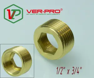 Футорка латун ПОД ШЕСТИГРАННИК 1/2 г. х 3/4 ш. ViEiR (400/20шт)