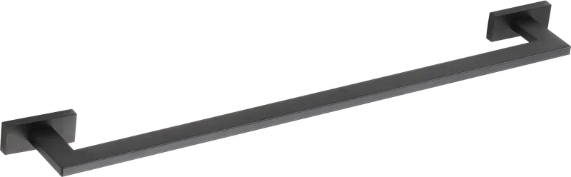 88070-C Держатель для полотенца 55 см. (ЧЕРНЫЙ) GANZER (20/1шт)