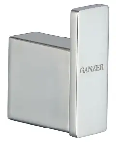 88151 Одинарный настенный крючок (ХРОМ) GANZER (20/1шт)