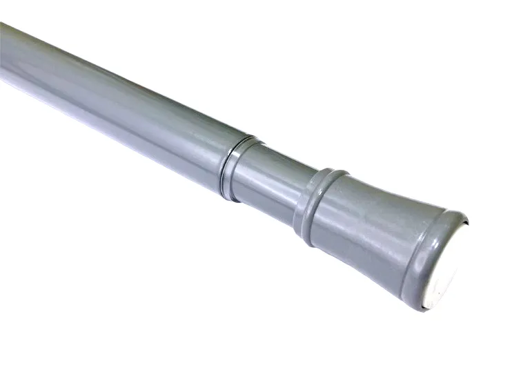 Карниз СЕРЫЙ для штор (106см-183см) САВОЛ (12/1шт)