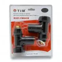 Кран для прям. соед. 1" г × 3/4" ш (круглый), черный TIM (20/1)