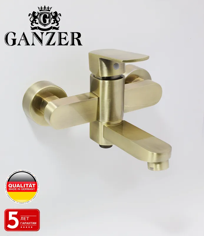 06031-D Смеситель однорычажный для ванны "GANZER" (8/1шт) Л/К