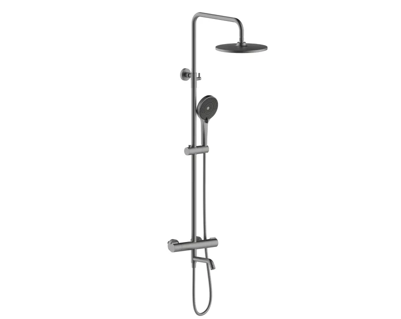 103564-G Душевая система с термостатом (ГРАФИТ) ViEiR (5/1шт)