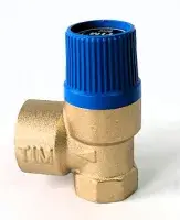 Мембранный предохранительный клапан 1/2"*3/4" г/г-6 бар. синий TIM (60/10/1)