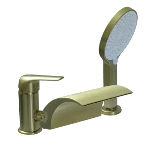 24033-S Смеситель на борт ванны (МАТ. ЗОЛОТО) GANZER