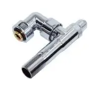 Кран поворотный 1/2" ш × 1" г для углового соед., хром TIM (20/1)