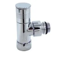 Кран для угл. соед. 3/4" г × 1/2" ш (круглый), хром TIM (20/1)