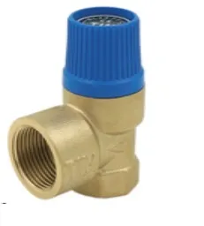 Мембранный предохранительный клапан 1/2"*3/4" г/г-6 бар. синий