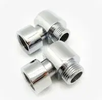 Соединение декоративное 3/4" × 1/2" ш угловое с нак. гайк. хром TIM (20/1)