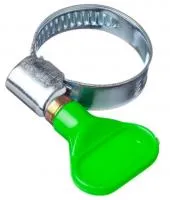 Хомут червячный 1 1/4" (25-40) из нерж. стали с ручкой для закруч. TIM (300/50)