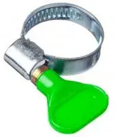 Хомут червячный 1 1/4" (25-40) из нерж. стали с ручкой для закруч. TIM (300/50)