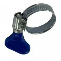 Хомут червячный 1/2" (12-22) из нерж. стали с ручкой для закруч. TIM (500/50)