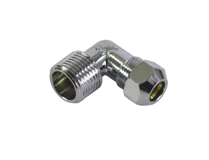 Угловой соединитель для жесткой трубы 1/2"ш- Ø10 "TIM" 10/150