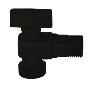 Кран KAISER 1/2"х3/4" угловой черный