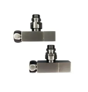 Кран для полотенц. графит 1/2M x 3/4F КВАДРАТ "VIEIR"(1/30)