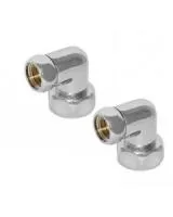 Американка 1" × 1" г/г для углового соединения хром TIM (20/1)