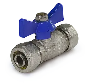 Кран шаровый МП 20*20 (бабочка)" ViEiR"(10/100)