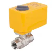 Кран шаравой 1/2" с электроприводом 12в для контроля протечки воды ZEISSLER (18/1)