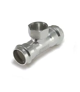 Пресс-тройник из нержавеющей стали 15 х 1/2вр х 15 "ZEIS." 5/80