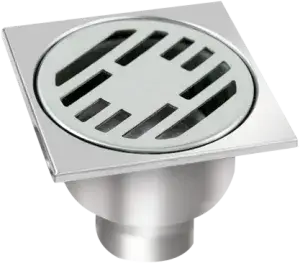 Трап нерж. 10 х 10 прям (верт.) TIM 1/20